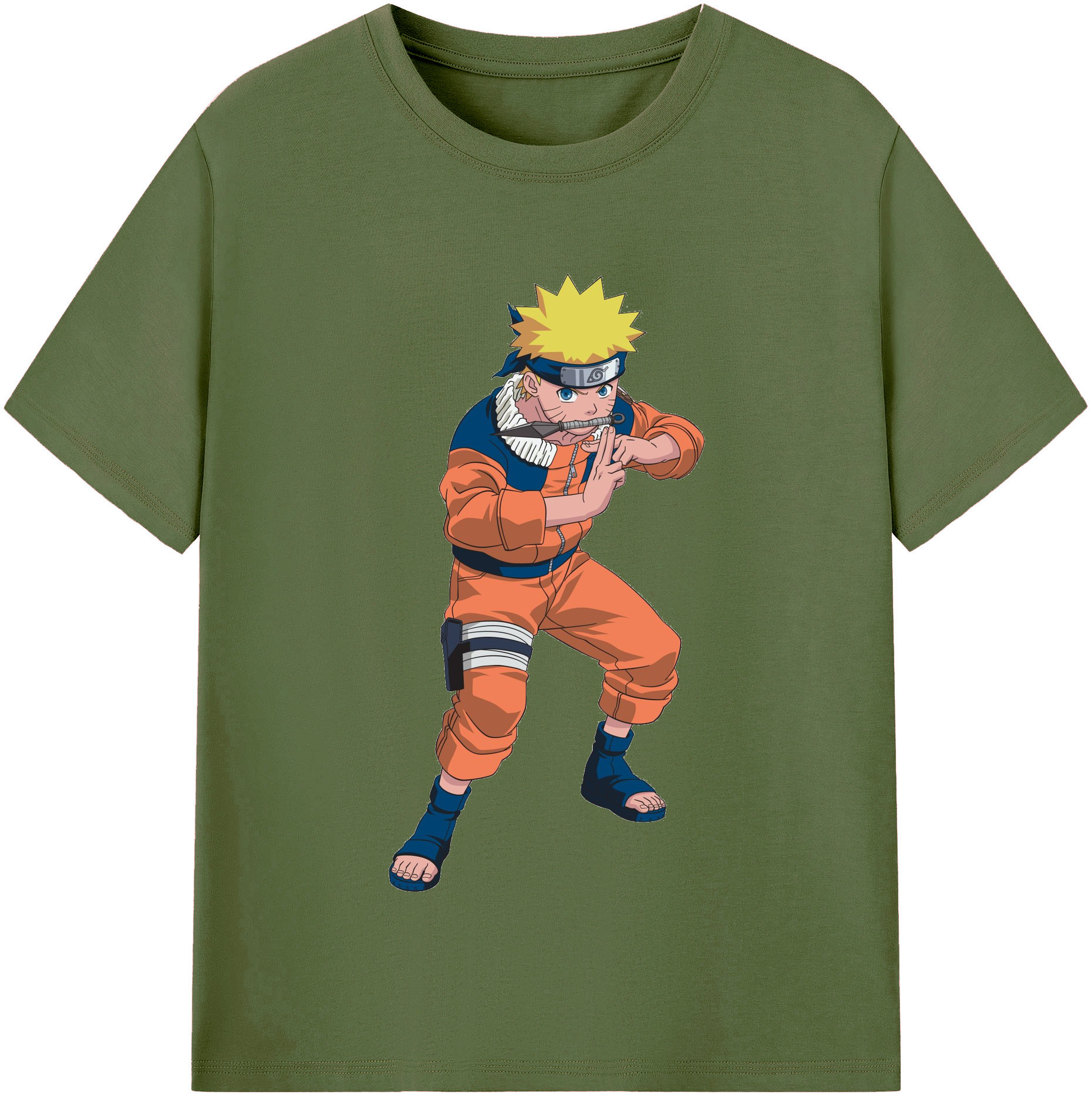 （画像用） NARUTO -ナルト- うずまき ナルト Uzumaki Naruto 綿100％半袖Tシャツ（フロントプリント）